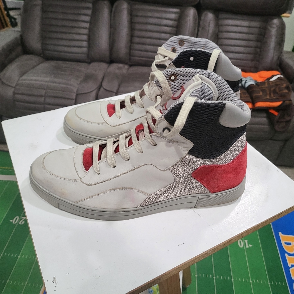 Salvatore Ferragamo Robert High Top Men’s Sneakers Size 12D